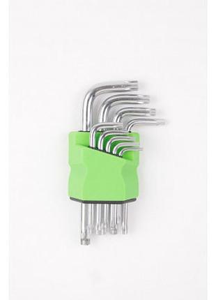 Набор ключей torx г-образных, 9пр.(т10,15,20,25,27,30,40,45,50),в блистере p010k
