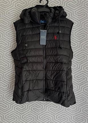 Черная жилетка polo ralph lauren в наличии