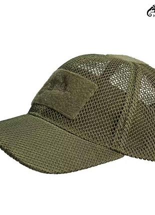 Бейсболка plus velcro helikon mesh - olive