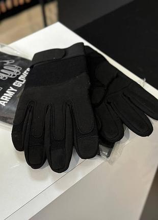 Тактические перчатки mil-tec army - black l