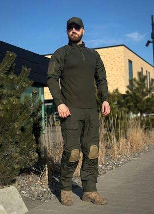 Комплект 2 в 1 убакс+штани g3 з наколінниками олива olive