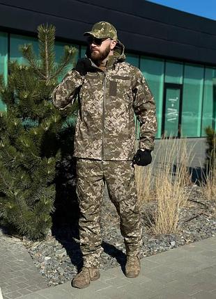 Военный комплект формы soft shell military пиксель