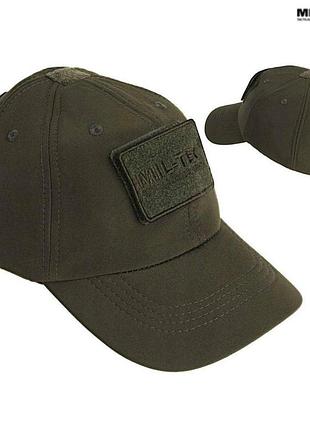 Бейсболка тактична тепла mil-tec softshell baseball cap olive