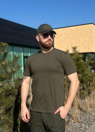 Футболка олива стрейч military