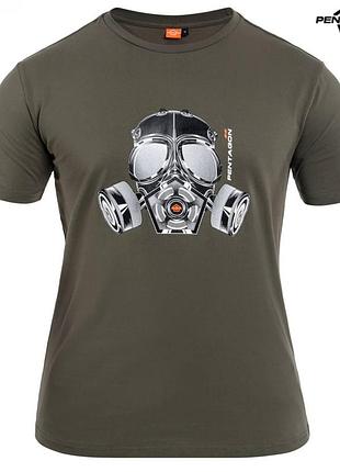 Футболка t-shirt pentagon "gas-mask" – olive l
