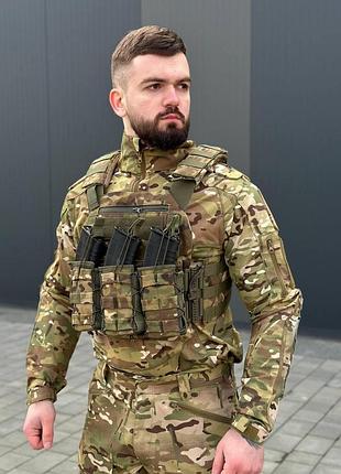 Плитоноска molle multicam с подсумками для магазинов