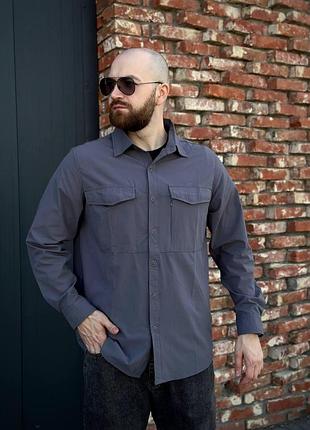 Рубашка outdoor серая tactical 8