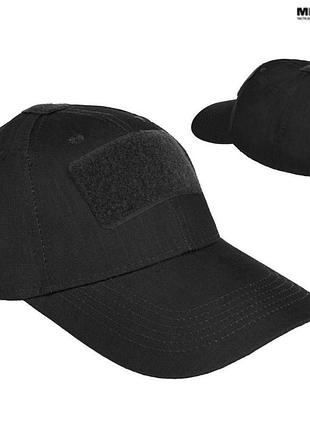 Бейсболка тактическая mil-tec tactical baseball cap черная