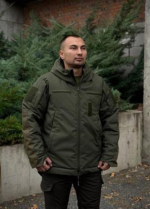 Зимова куртка omni heat cordura 1000d посилена до -30 олива