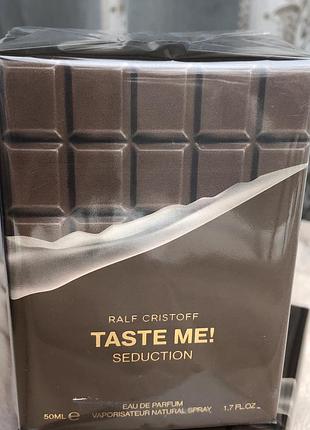 Ralf cristoff taste me me! seduction парфумована вода 50 мл гурманська солодка ванільна пряна жіноча духи парфуми парфум для жінок
