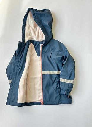 Куртка дождевик 86/92 98/104 110/116 122/128 дощовик грязепруф непромокайка на флісі lupilu флис
