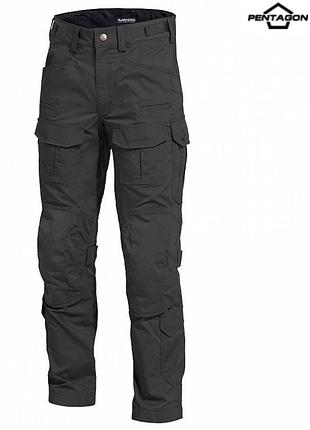 Бойові штани pentagon wolf combat pants black