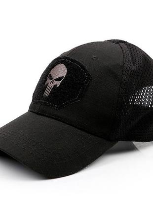 Бейсболка тактическая «punisher» rip-stop black 5.0
