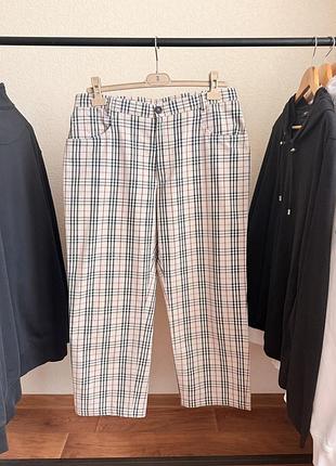 Штаны burberry nova check trousers og plaid 36r classic tartan