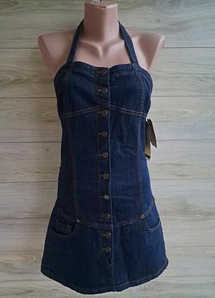 Джинсовый сарафан denim разм м новый