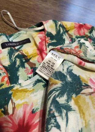 Marks & spencer limited  блуза в цветочный принт   xl5 фото