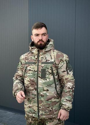 Утеплена куртка мультикам arctic подовжена xxxl