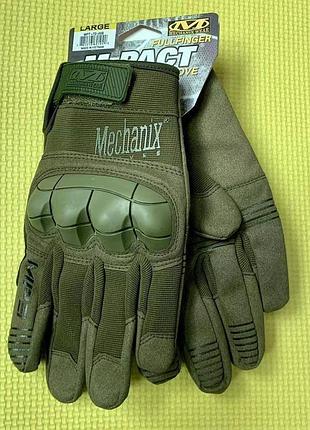 Варежки оливы mechanix