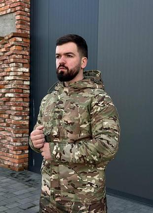 Куртка-парка han wild g8 мультикам з флісовою підкладкою