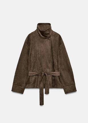 Куртка жіноча коричнева zara new