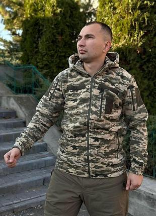 Флисовая кофта gen 10 пиксель с капюшоном