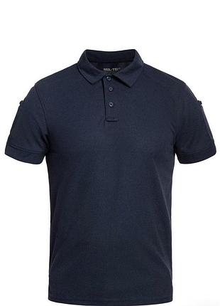 Футболка поло mil-tec tactical quickdry, navy blue