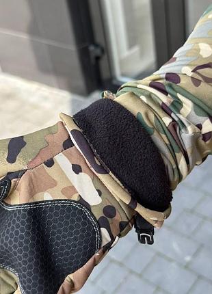 Варежки палые мультикам softshell m 10