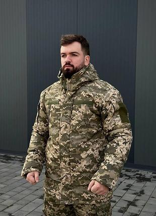 Теплий зимовий бушлат b&l піксель