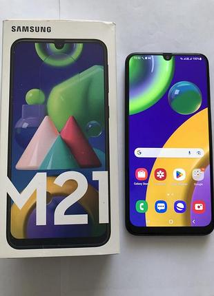 Смартфон samsung galaxy m21 (m215f) blue 4/64, 2020р