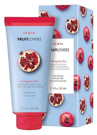 Молочко для душа pupa shower milk fruit lovers melagrane 300 мл