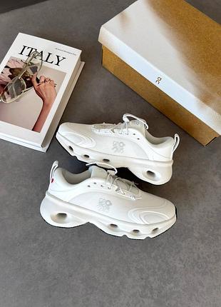 Loewe x on running cloud solo white