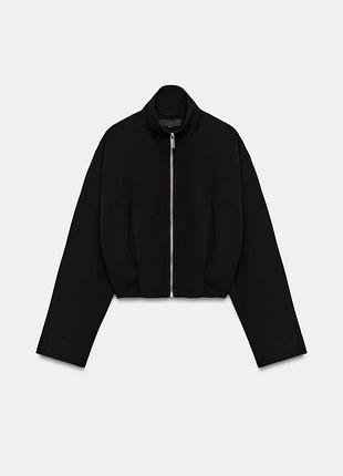 Куртка бомбер жіноча чорна zara new