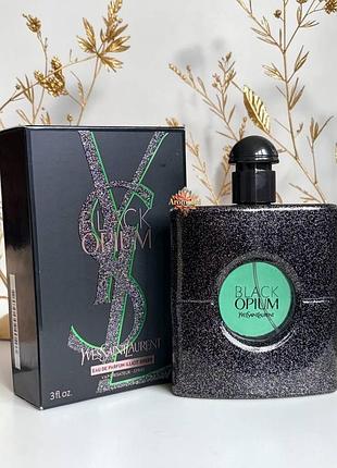 💚 женский парфюм yves saint laurent black opium illicit green (ив сен лоран блэк опиум илисит грин) 90 мл фруктовые сладкие