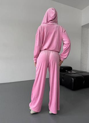 Костюм велюровый черный