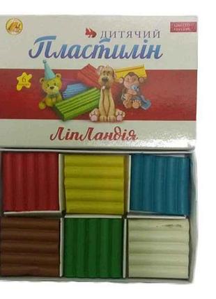 Пластилин 6 цветов х 110г тм террада
