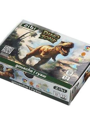 Фарба гуашева 12кол. dino 20мл тм zibi
