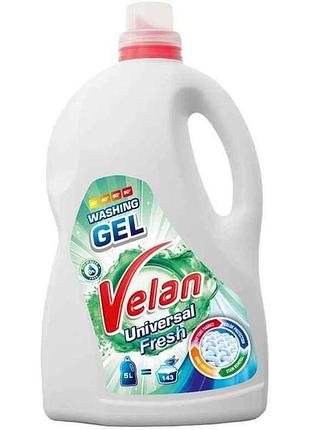 Гель для стирки 5л universal fresh тм velan