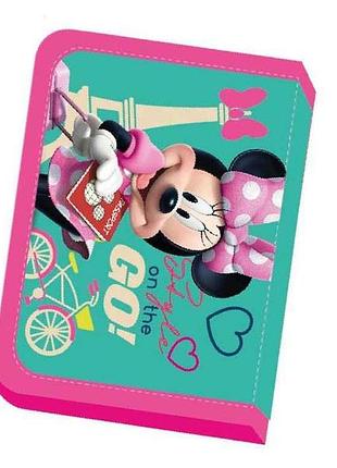 Пенал 2 відвороти disney mini 21*13,5*4см hipe 931115 тм leader