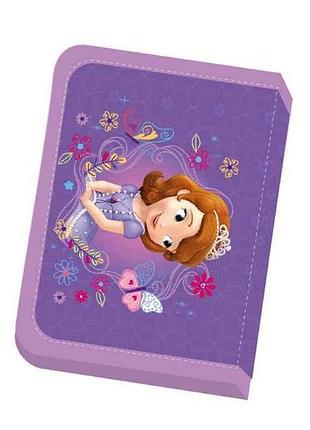 Пенал 2 відвороти disney sofia 21*13,5*4см hipe 931098 тм leader