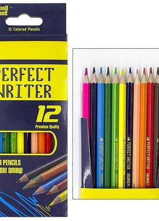 Олівці кольорові 12кол. perfect writer шестигранні тм good line