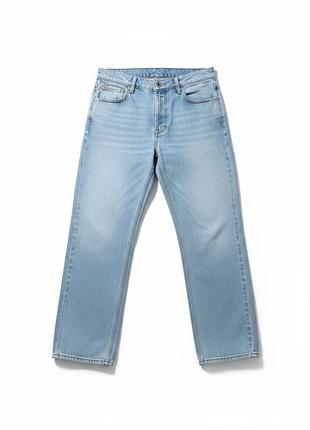 Джинсы мужские jack &amp; jones светло-голубые прямого кроя, размер w36 l34