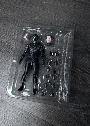 Spider-man 3 тобі магуайр, симбіотичний костюм (black suit), 3 голови + кисті, нова