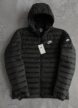 Мужская спортивная куртка nike черная демисезон весна/осень s / m / l / xl / xxl / xxxl
