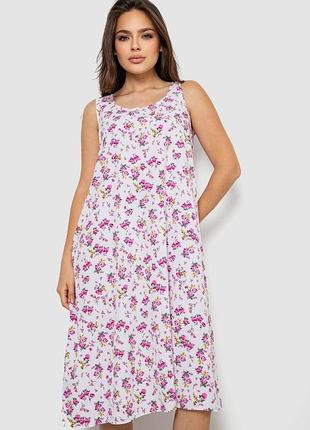 Сарафан повседневный свободного кроя, цвет молочный, 214r207-5 xl, 50, xl
