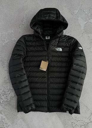 Мужская куртка черная the north face демисезонная со съемным капюшоном на весна осень s / m / l / xl / xxl / xxxl