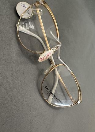 Вінтажна оправа для окулярів les lunettes essilor paris (франція), золотиста