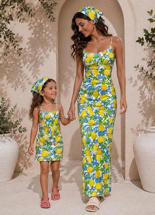 Сукні для фотосесії для мами та доньки family look дитячий розмір 12-18 міс