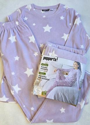Детская теплая флисовая пижама pepperts! 146-152 см для девочек