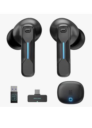 Ігрові бездротові tws навушники middle rabbit sw4 з usb type-c донглом 2.4 рр.ц