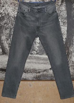 Серые зауженные джинсы "levis 512" slim fit w38 l32 пояс-98+см.